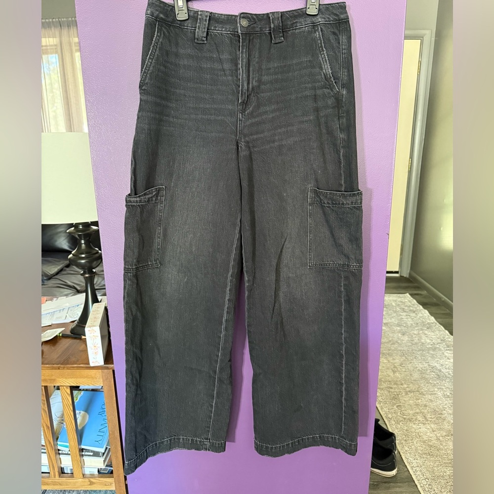 American Eagle Outfitters Charcoal Cargo Pants